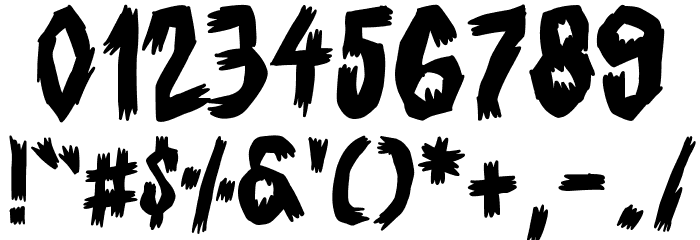 Infringement Font OTHER CHARS