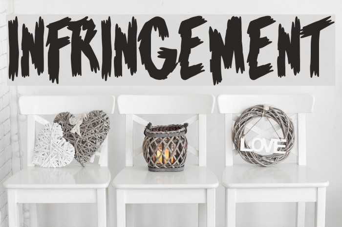 Infringement Font examples