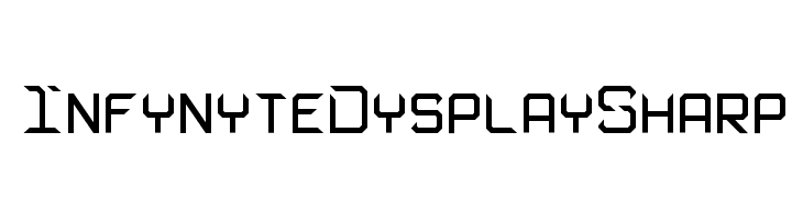 Infynyte Dysplay Sharp  免费字体下载