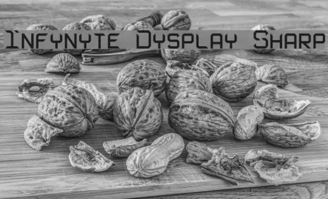 Infynyte Dysplay Sharp Font examples