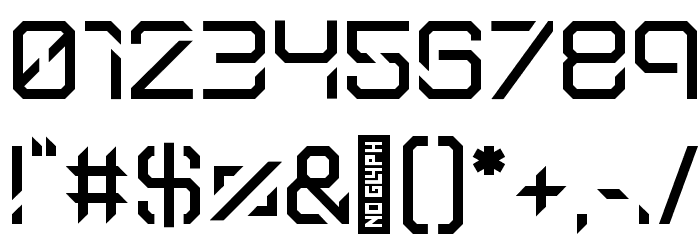 Infynyte Dysplay Font OTHER CHARS