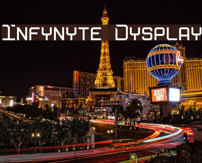 Infynyte Dysplay Font examples