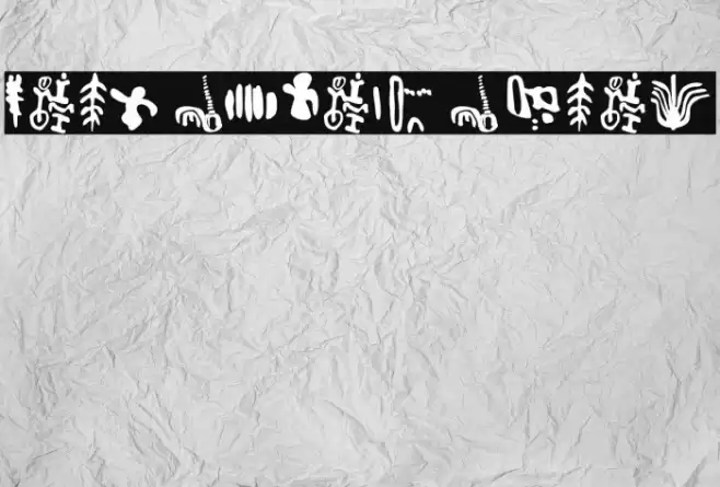 Inga Stone Signs Font examples