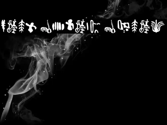 Inga Stone Signs Font examples