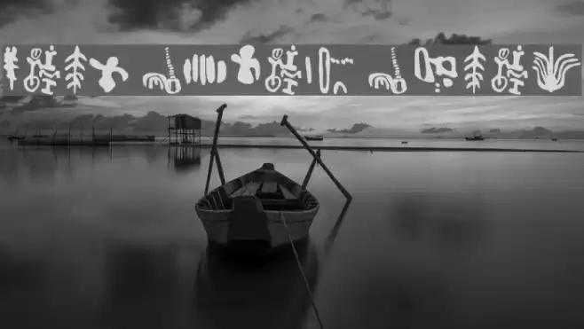 Inga Stone Signs Font examples