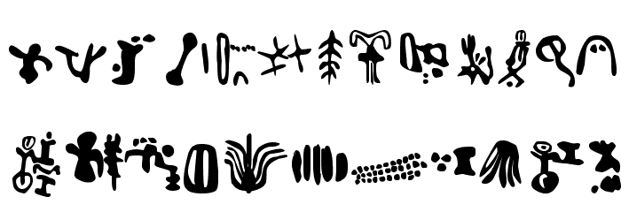 Inga Stone Signs Font LOWERCASE