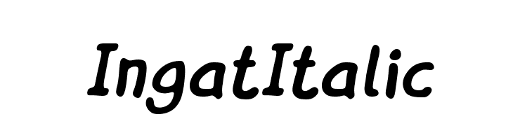 Ingat Italic Font