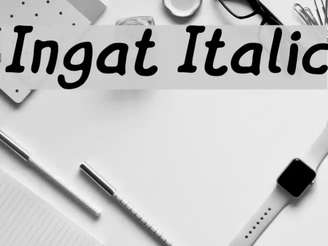 Ingat Italic  examples