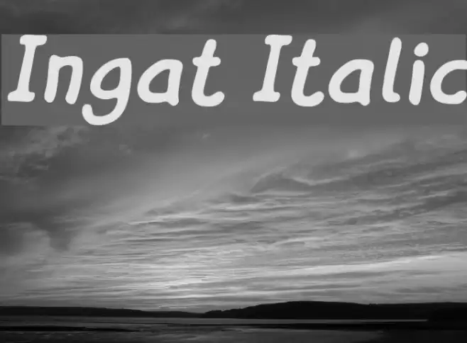 Ingat Italic  examples