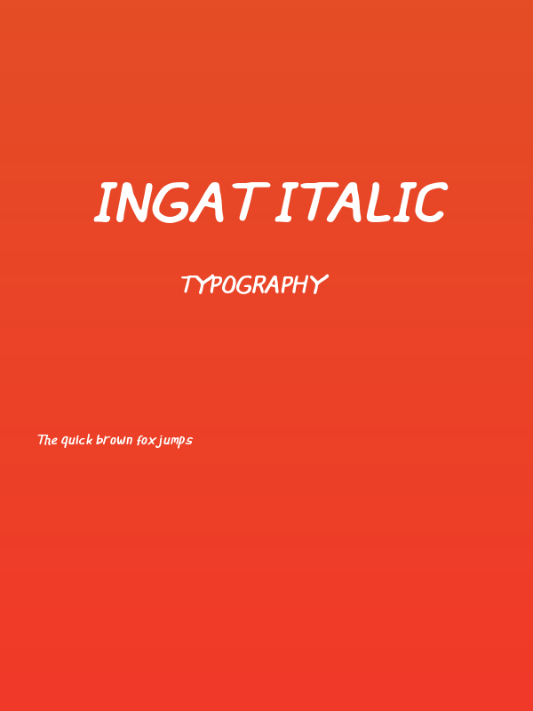 Ingat Italic Poster