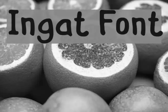 Ingat Font examples