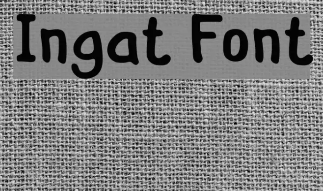 Ingat Font examples