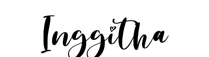 Inggitha  Free Fonts Download