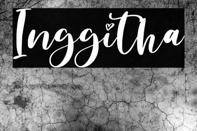 Inggitha Font examples