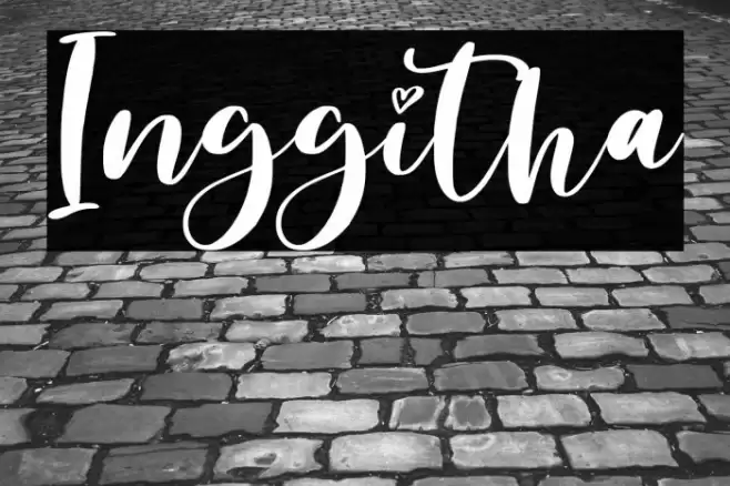Inggitha Font examples