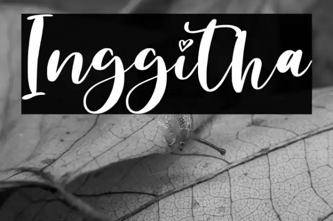 Inggitha Font examples