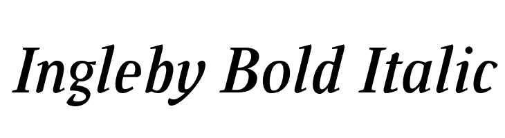 Ingleby Bold Italic Font