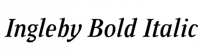Ingleby Bold Italic  Fuentes Gratis Descargar