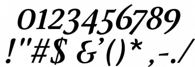 Ingleby Bold Italic Font OTHER CHARS