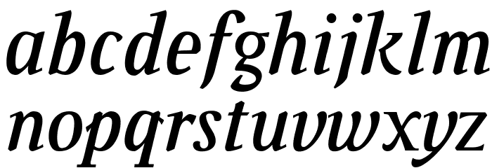 Ingleby Bold Italic Font LOWERCASE
