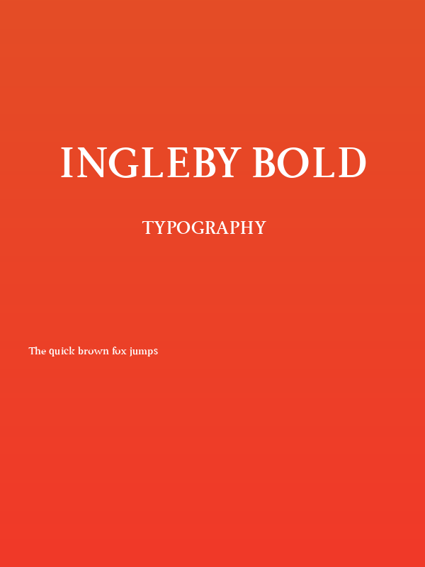 Ingleby Bold Poster