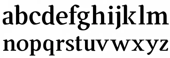 Ingleby Bold Schriftart Kleinbuchstaben