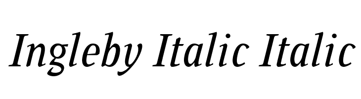 Ingleby Italic Italic Font