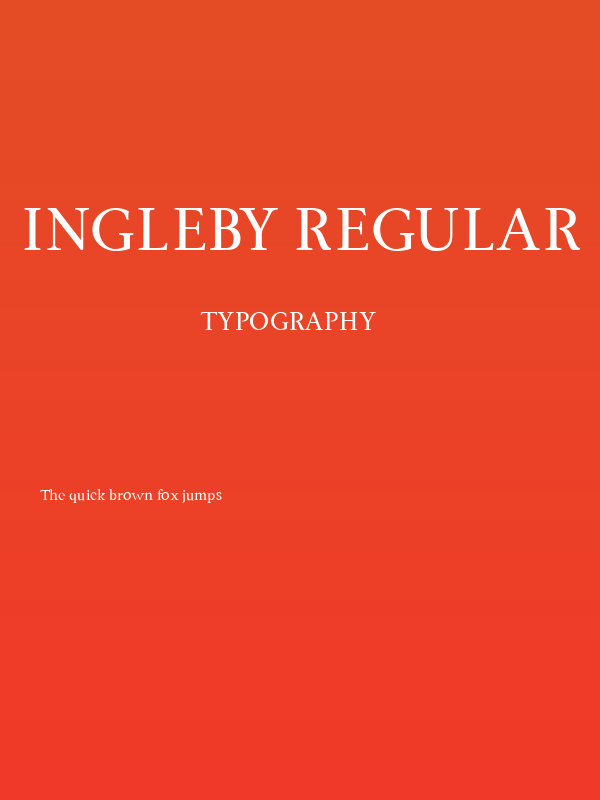 Ingleby Regular Poster