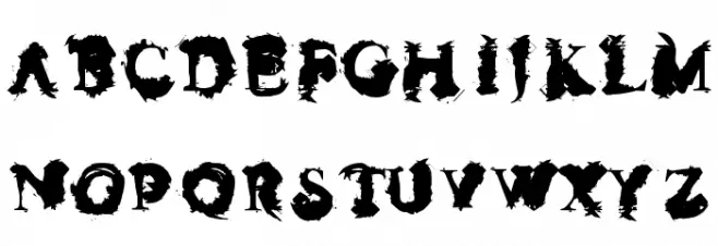 Ingloriouser Шрифта ВЕРХНИЙ