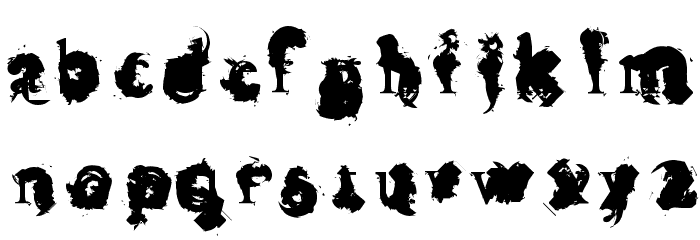 Ingloriouser フォント 小文字