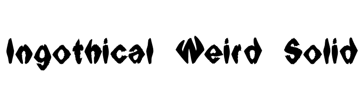Ingothical Weird Solid  font caratteri gratis