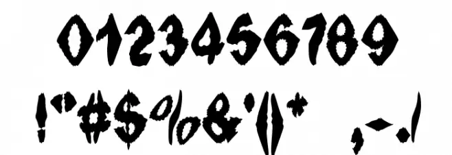 Ingothical Weird Solid Font OTHER CHARS