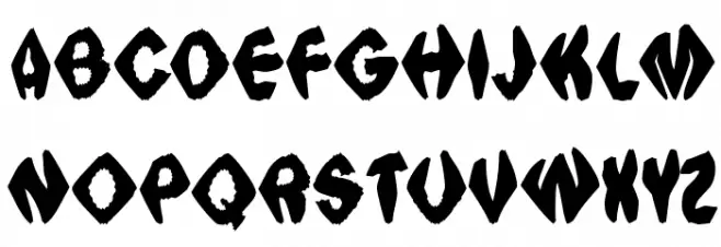 Ingothical Weird Solid Caratteri MAIUSCOLE