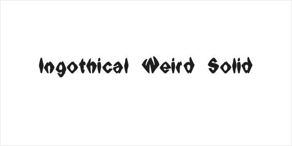 Ingothical Weird Solid Logo
