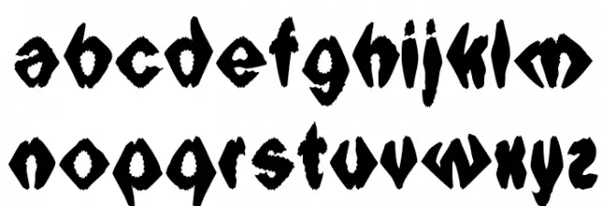 Ingothical Weird Solid Font LOWERCASE