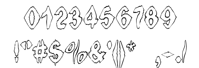 Ingothical Weird フォント その他の文字