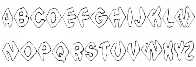 Ingothical Weird Schriftart Groß