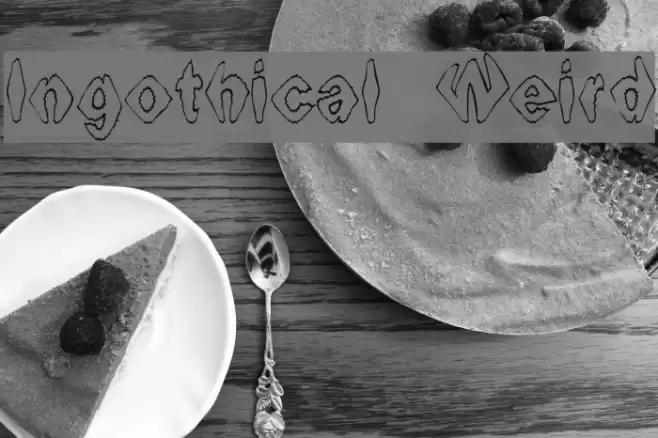 Ingothical Weird Schriftart examples