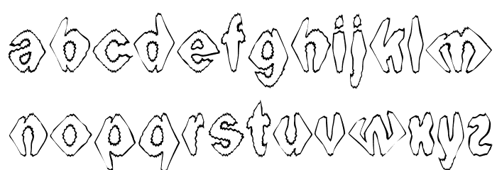 Ingothical Weird フォント 小文字