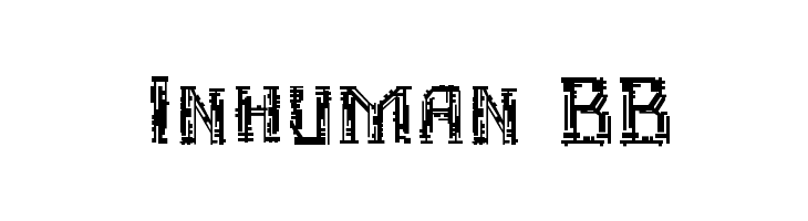Inhuman BB  Frei Schriftart Herunterladen