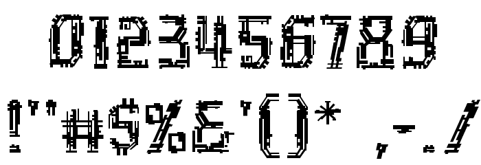 Inhuman BB Font OTHER CHARS