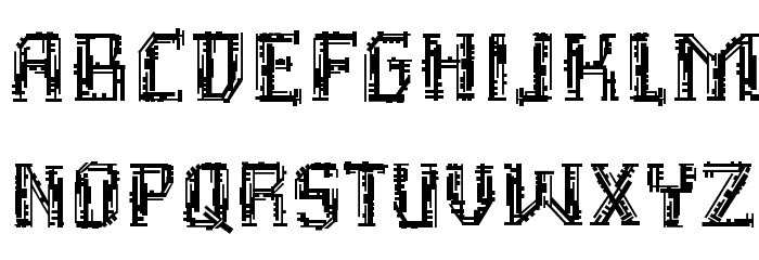 Inhuman BB Font LOWERCASE