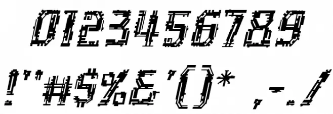 InhumanBB-Italic Font OTHER CHARS