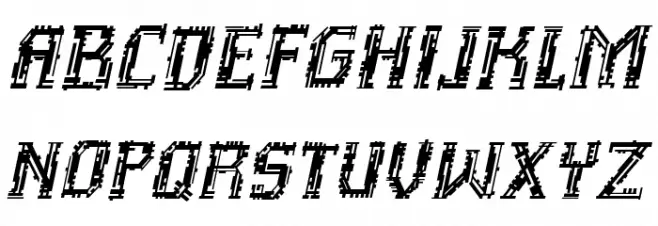 InhumanBB-Italic Schriftart Groß