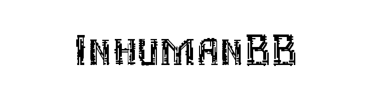InhumanBB  नि: शुल्क फ़ॉन्ट्स डाउनलोड