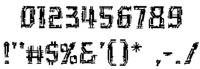 InhumanBB Font OTHER CHARS