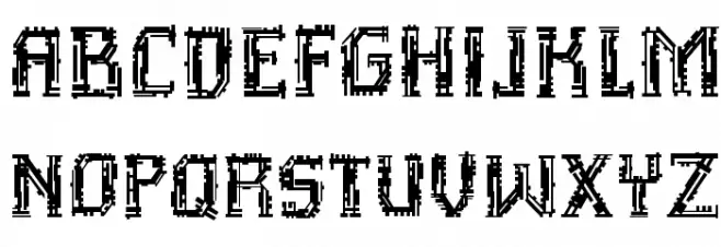 InhumanBB Шрифта ВЕРХНИЙ