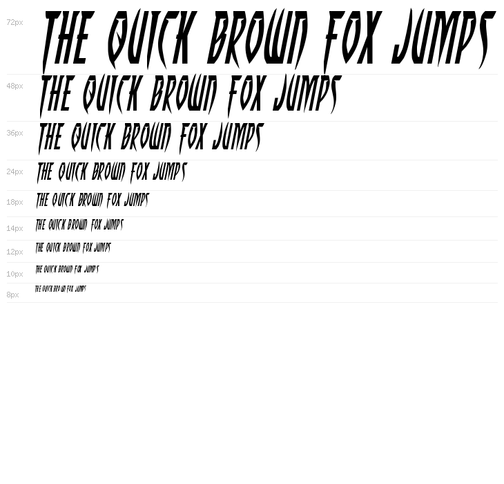 Inhumanity Expanded Italic Waterfall