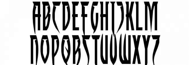 Inhumanity Expanded Font Litere mari