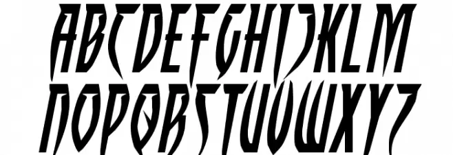 Inhumanity Extra-Expanded Italic خط أحرف كبيرة